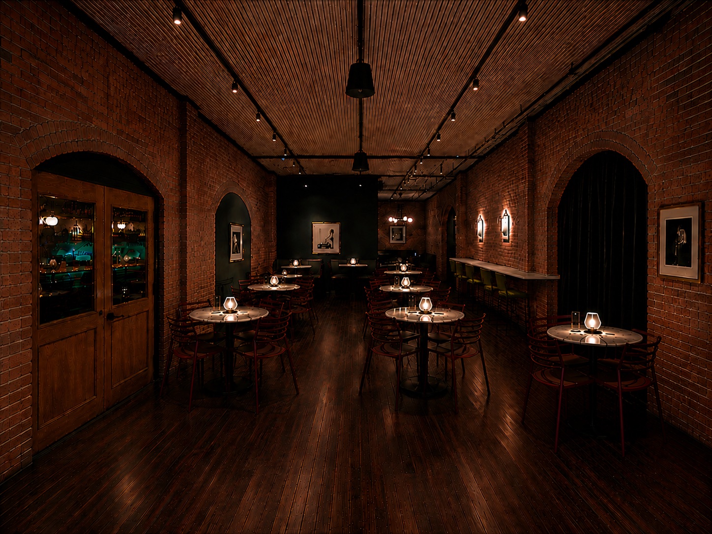 Half the room — semi-private section at Dabney & Co.