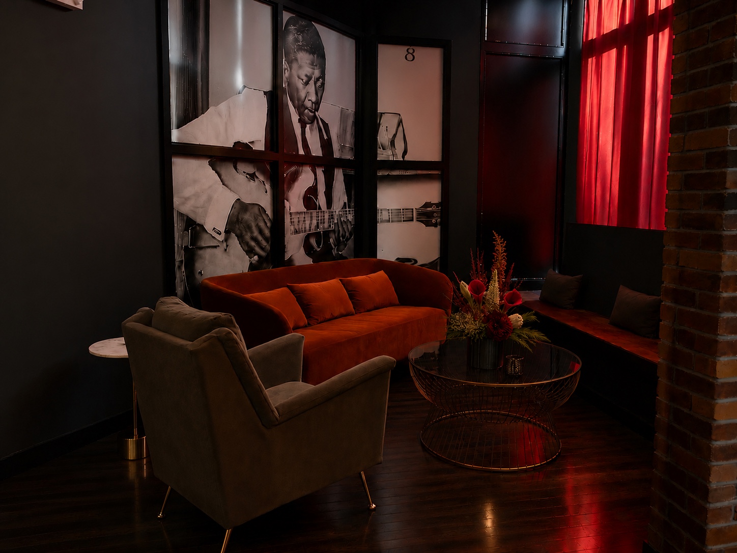 The BB King room at Dabney & Co.