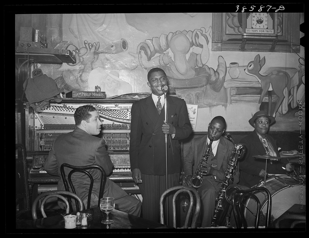 Black-owned lounge interior, circa 1942. Library of Congress, FSA-OWI Collection.